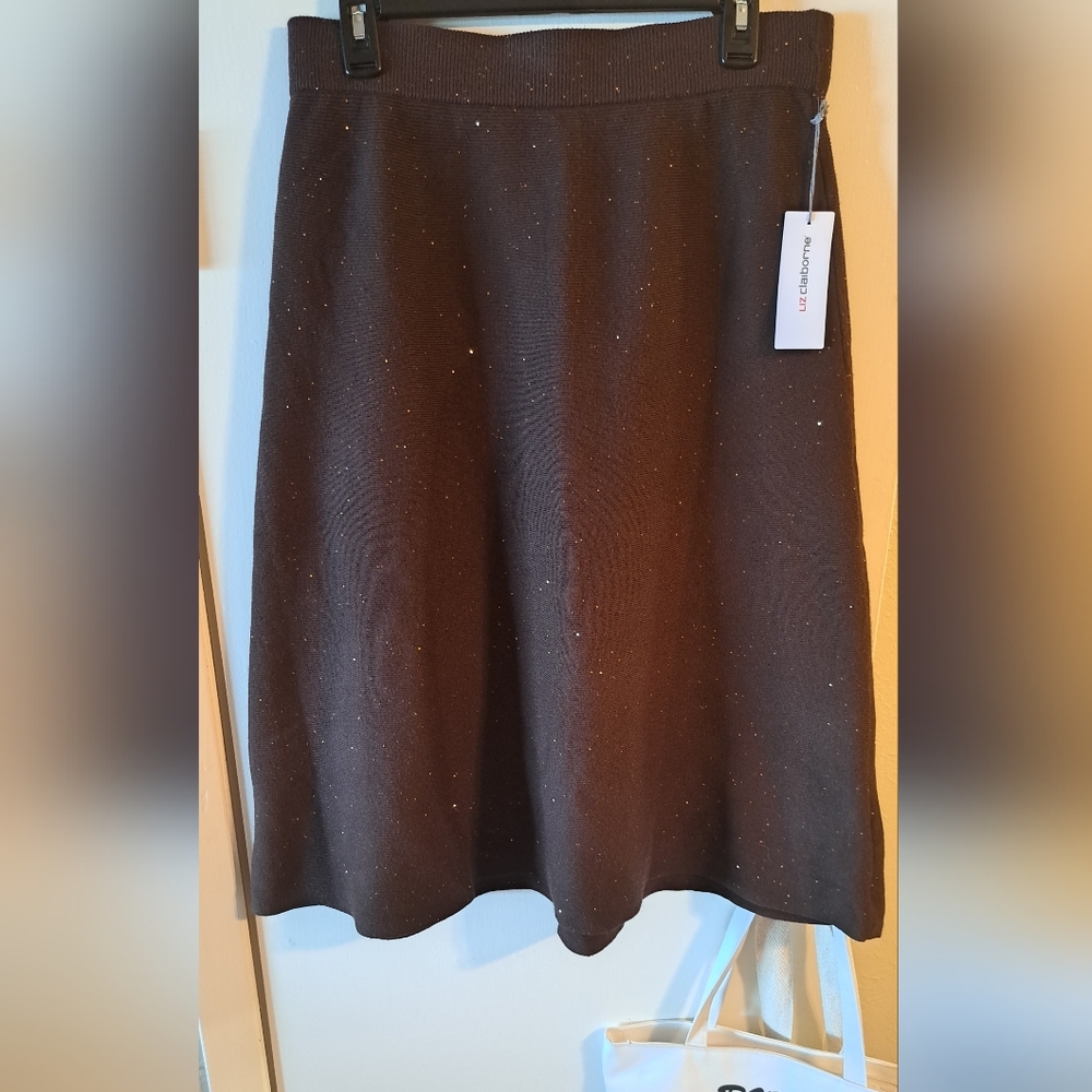 ✨ Liz Claiborne Sparkle A-Line Skirt – Size Medium ✨ NWT - Picture 4 of 6